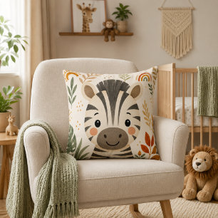 Cute Safari Zebra Kinderkamer Kussen