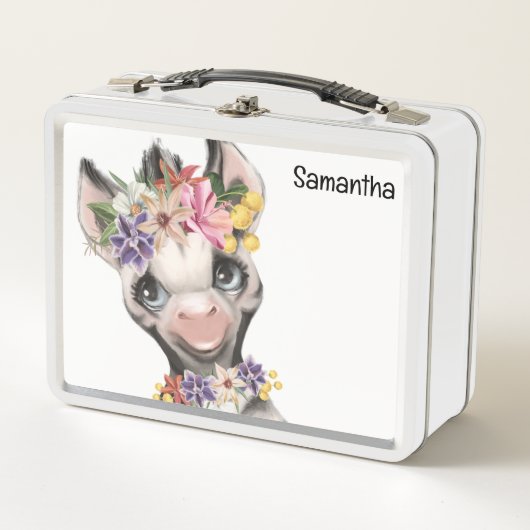 Cute safari zebra wild dier kinder waterverf (Voorkant)