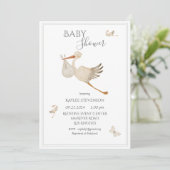 Cute Sage Green Gender Neutral Baby shower Kaart (Staand voorkant)