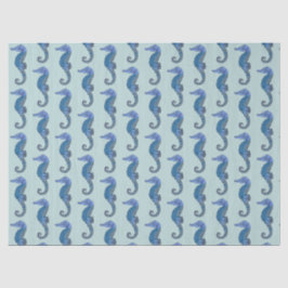 Cute Sage Green Seahorse Nautical Nursery  Tissuepapier