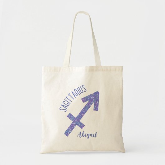 Cute Sagittarius Astrology Sign Personated Tote Bag (Voorkant)