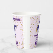 Cute Sagittarius First Birthday & Gold Confetti Papieren Bekers (Rechts)