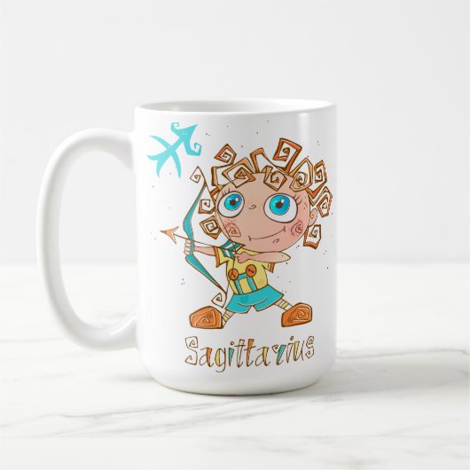 Cute Sagittarius Kind Koffiemok (Links)