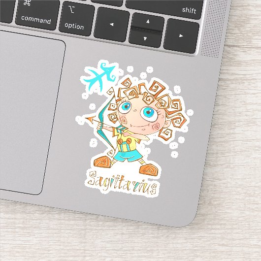 Cute Sagittarius Kind Sticker (Detail)