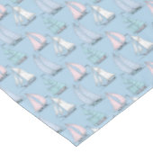 Cute Sailboat Pattern 1 2 Tafelkleed (Gekanteld)