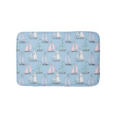 Cute Sailboat Pattern 1 Badmat (Voorkant)