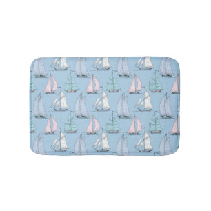 Cute Sailboat Pattern 1 Badmat