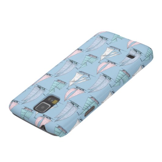 Cute Sailboat Pattern 1 Case-Mate Samsung Galaxy Hoesje (Onderkant)