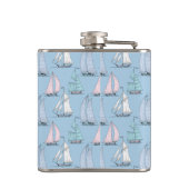 Cute Sailboat Pattern 1 Heupfles (Achterkant)