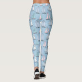 Cute Sailboat Pattern 1 Leggings (Achterkant)