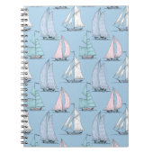 Cute Sailboat Pattern 1 Notitieboek (Voorkant)