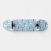 Cute Sailboat Pattern 1 Persoonlijk Skateboard (Horizontaal)