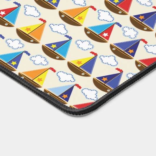 Cute Sailboat Pattern 2 Bureaumat (Hoek)