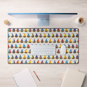 Cute Sailboat Pattern 2 Bureaumat