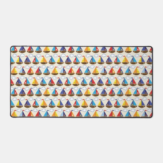 Cute Sailboat Pattern 2 Bureaumat (Voorkant)