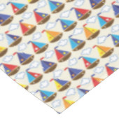 Cute Sailboat Pattern 2 Tafelkleed (Gekanteld)