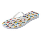 Cute Sailboat Pattern 2 Teenslippers (Schuin)