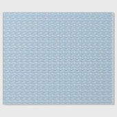 Cute Sailboat Pattern Cadeaupapier (Vlak)