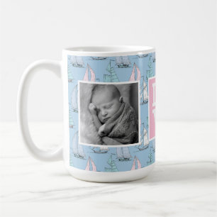 Cute Sailboat Pattern   HOUD met foto's Koffiemok