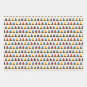 Cute Sailboat Pattern Inpakpapier Vel (Voorkant 3)