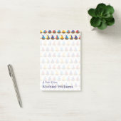 Cute Sailboat Pattern | Jouw namen toevoegen Post-it® Notes (Kantoor)