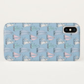 Cute Sailboat Pattern | Monogram 2 Case-Mate iPhone Case (Achterkant (horizontaal))