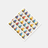 Cute Sailboat Pattern Servet (Hoek)
