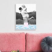 Cute Sailboot | Foto met monogram | Monogram Canvas Afdruk (Insitu (Woonkamer))