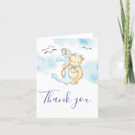 Cute sailor beer baby shower dank je creditcard bedankkaart