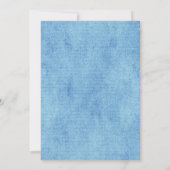 Cute Sailor Elephant Baby shower Invitation Kaart (Achterkant)