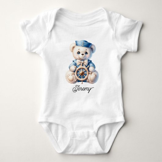 Cute Sailor Teddy Bear Romper (Voorkant)