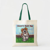 Cute Saint Bernard Book Bag Tote Bag (Voorkant)