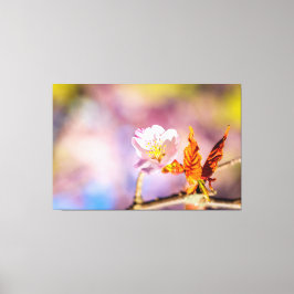 Cute Sakura Flower Canvas Afdruk