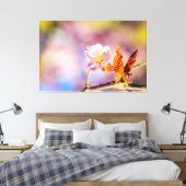 Cute Sakura Flower Canvas Afdruk (Insitu (Slaapkamer))