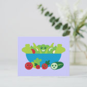 Cute Salad Briefkaart (Staand voorkant)