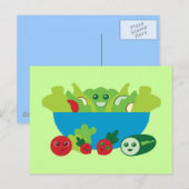 Cute Salad Briefkaart (Voorkant / Achterkant)