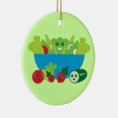 Cute Salad Keramisch Ornament (Rechts)