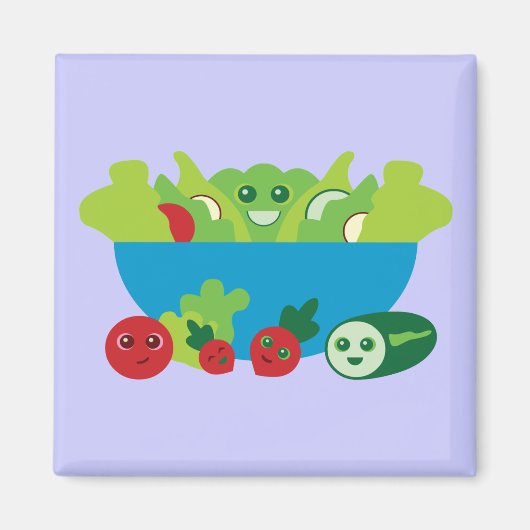 Cute Salad Magneet (Voorkant)