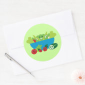 Cute Salad Ronde Sticker (Envelop)