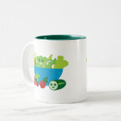 Cute Salad Tweekleurige Koffiemok (Voorkant links)