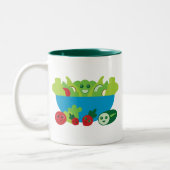 Cute Salad Tweekleurige Koffiemok (Links)