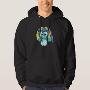Cute Salon Owl Comb Haircut Hairdresser Hairstylis Hoodie