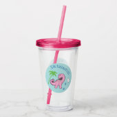 Cute Saltasaurus Acryl Drinkbeker (Achterkant)