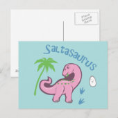 Cute Saltasaurus Briefkaart (Voorkant / Achterkant)