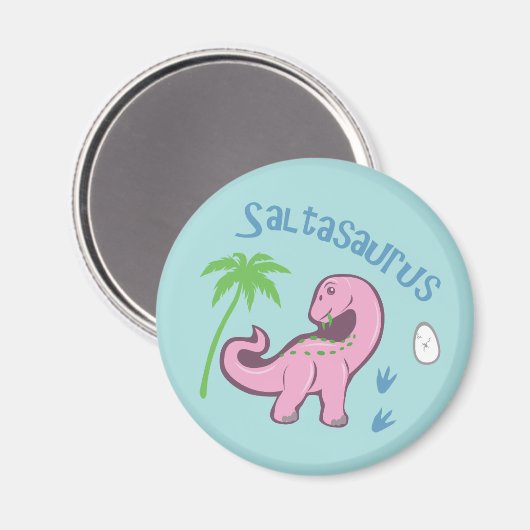 Cute Saltasaurus Magneet (Voorkant / Achterkant)