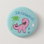 Cute Saltasaurus Ronde Button 5,7 Cm (Voorkant)