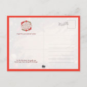 Cute Samoyed dog with Christmas Briefkaart (Achterkant)