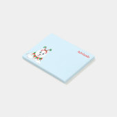Cute Samoyed Elf met Funny Headband. Post-it® Notes (Schuin)