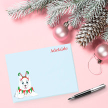 Cute Samoyed Elf met Funny Headband.