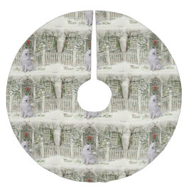 Cute Samoyed Kerstmis Kerstboom Rok